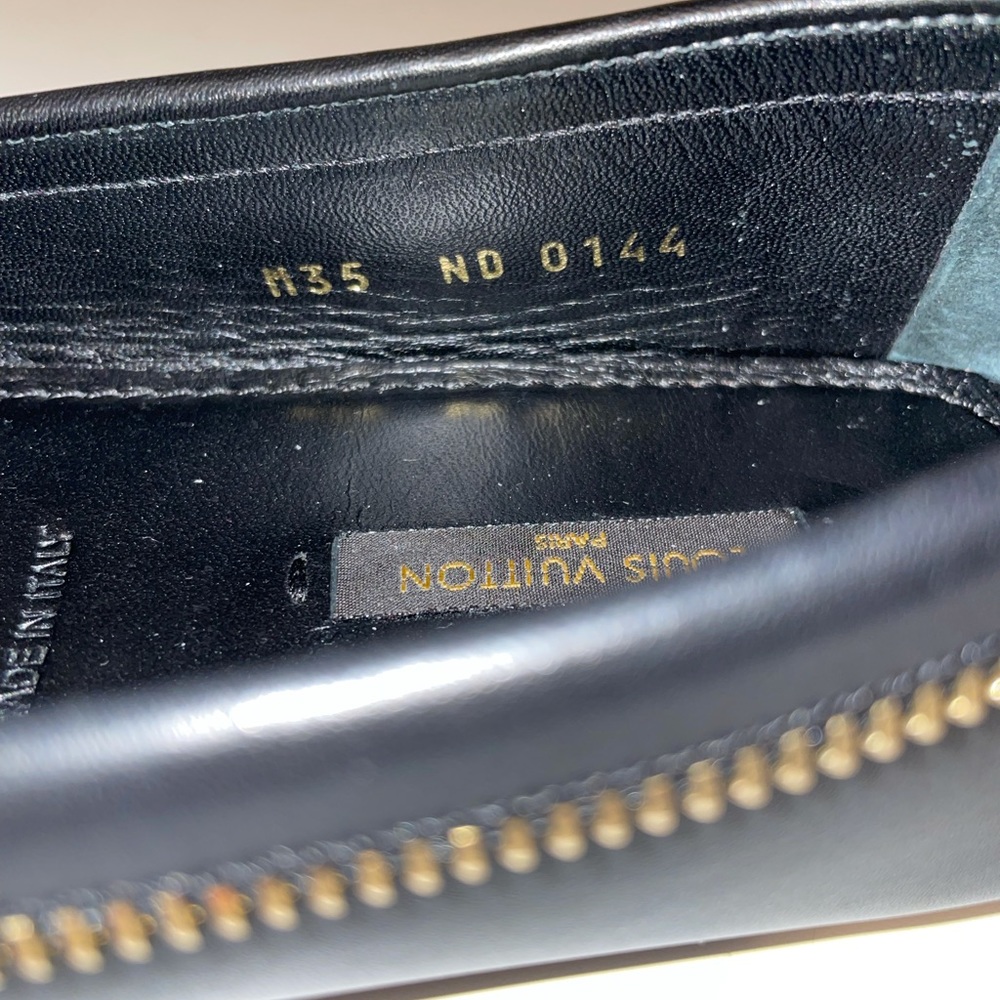 Authentic Louis Vuitton black loafers with gold 5 - Picture 6 of 16